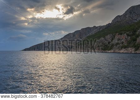 Nice View Of The Coastline With Sea And Sky On The Island Of Hvar