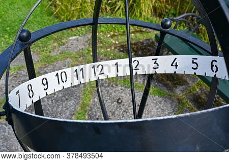 Old Sundial In A Big Swedish Garden