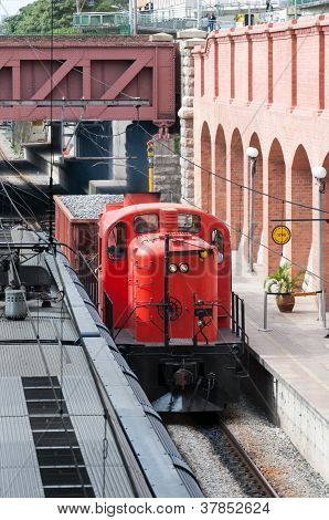 Locomotive With Container Of Stones