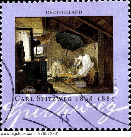 02 11 2020 Divnoe Stavropol Territory Russia The German Postage Stamp 2008 The 200th Anniversary Of 