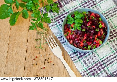 Vinaigretta - Vegetable Salad With Beets, Carrots And Other Vegetables