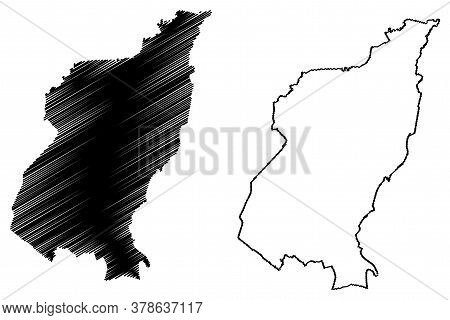 Quezon City (republic Of The Philippines, Metro Manila, National Capital Region) Map Vector Illustra