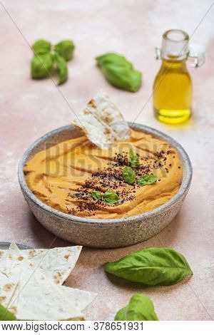Muhammara Traditional Arabian Appetizer Baked Bell Pepper And Walnuts