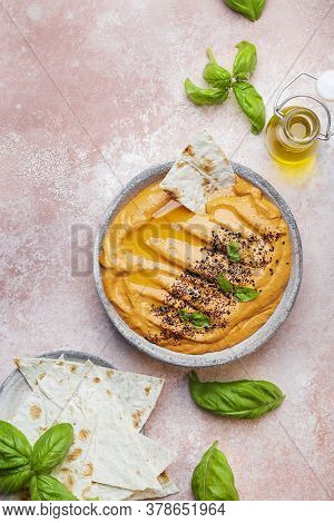 Muhammara Traditional Arabian Appetizer Baked Bell Pepper And Walnuts