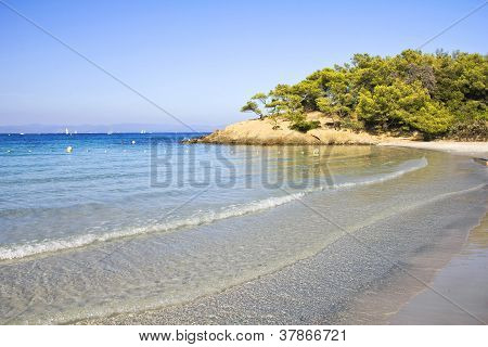 Porquerolles, a francia Riviéra strandjától
