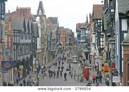 Shoppere i Chester England