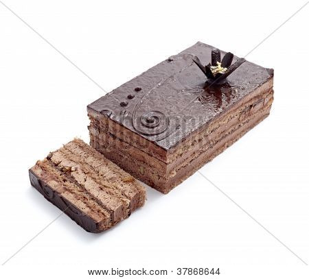 Torta al cioccolato cibo dolce