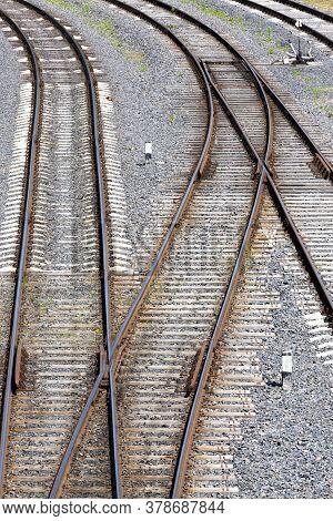 The Railway Goes On The Ground And Is Built Of High-quality Metal Alloy Rails, Sleepers Make For Str