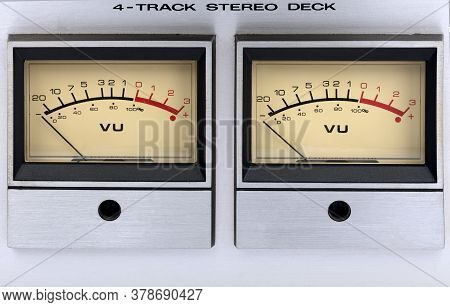 Vu Meters In Detail Fullframe As Background