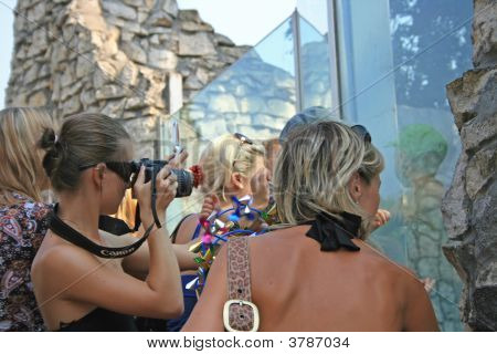 Menschen im zoo