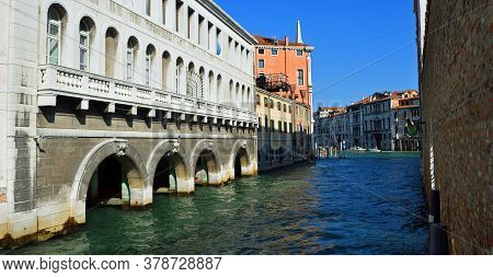 Venice Italy, Fire Station, On  Rio Di Ca' Foscari