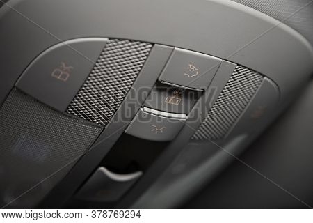 Novosibirsk/ Russia - July 18  2020: Mercedes Benz Gl-class,  Close-up Adjusting Lighting On A Car C