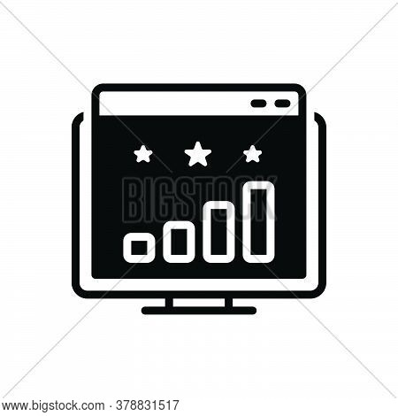 Black Solid Icon For Website-ranking Website Ranking Competition Success Winner Prize Rank Increase 