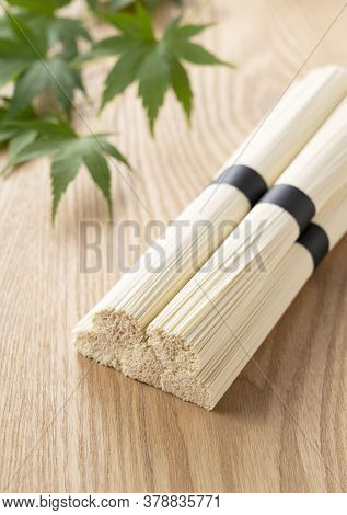 Japanese Very Thin Noodle Made Of Wheat Flour