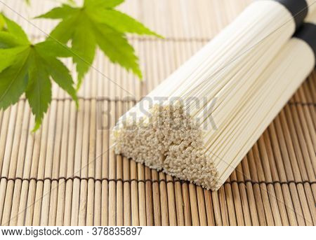 Japanese Very Thin Noodle Made Of Wheat Flour