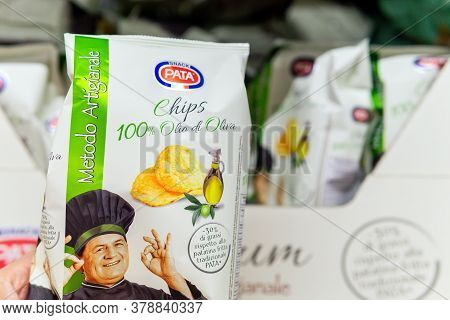 Tyumen, Russia-june 05, 2020: Pata Chips. Pata Was Born In 1981 In Medole In The Province Of Mantova