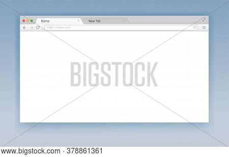 Internet Search Window. Web Flat Vector Illustration.