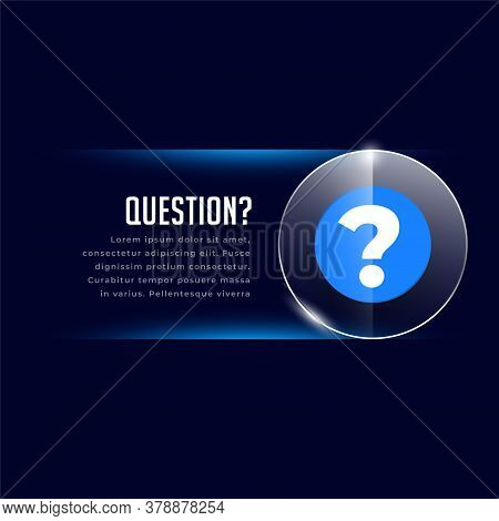 Web Helo And Support Template With Question Mark