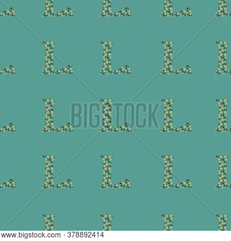 A From The Alfabet Repeat Pattern Print Background