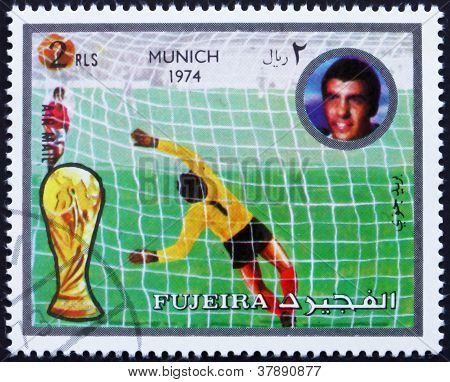 Postage stamp Fujeira 1972 Football Scene, Germany74