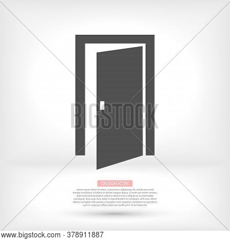 Open Double Door Outline Vector Icon. Linear Style Sign For Mobile Concept And Web Design Vector Ico