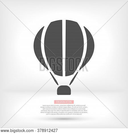Balloon Icon Isolated. Modern Simple Flat Balun Birthday Sign. Celebration, Internet Concept. Web Bu