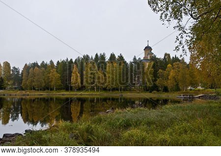 A Lake In The City Of Kuhmo, Finland.