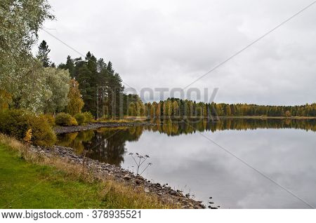 A Lake In The City Of Kuhmo, Finland.