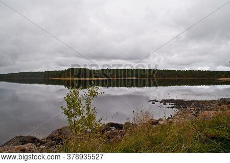 A Lake In The City Of Kuhmo, Finland.