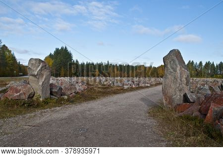 The Winter War Monument Near Suomussalmi, Finland.