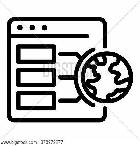 Web Page Operating System Icon. Outline Web Page Operating System Vector Icon For Web Design Isolate