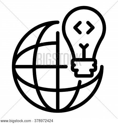 Operating System Global Idea Icon. Outline Operating System Global Idea Vector Icon For Web Design I