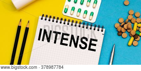 Treatment Word, Intense Word With Medical Concepts And Medical Equipment