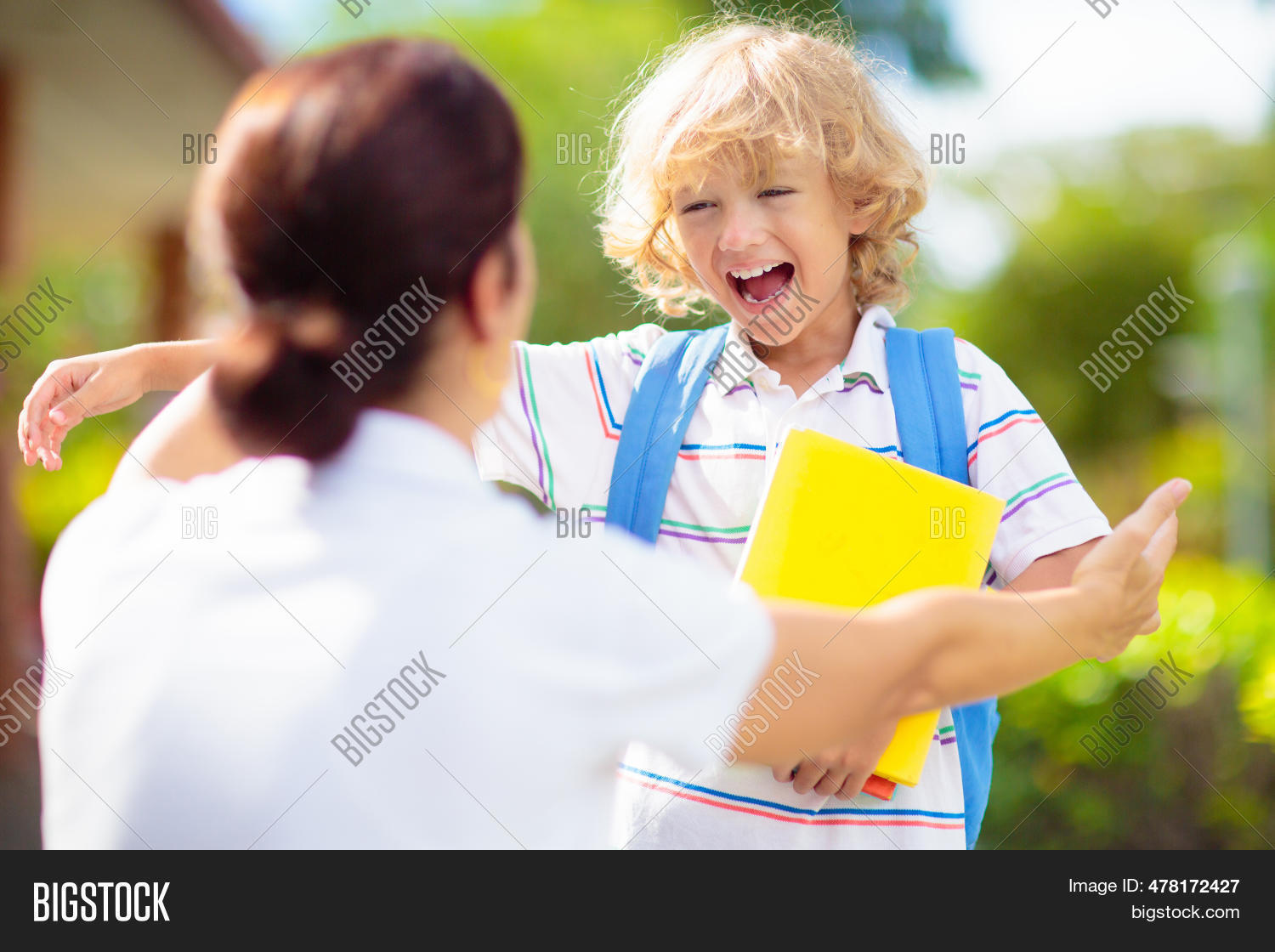 Mother Bringing Child Image & Photo (Free Trial) | Bigstock
