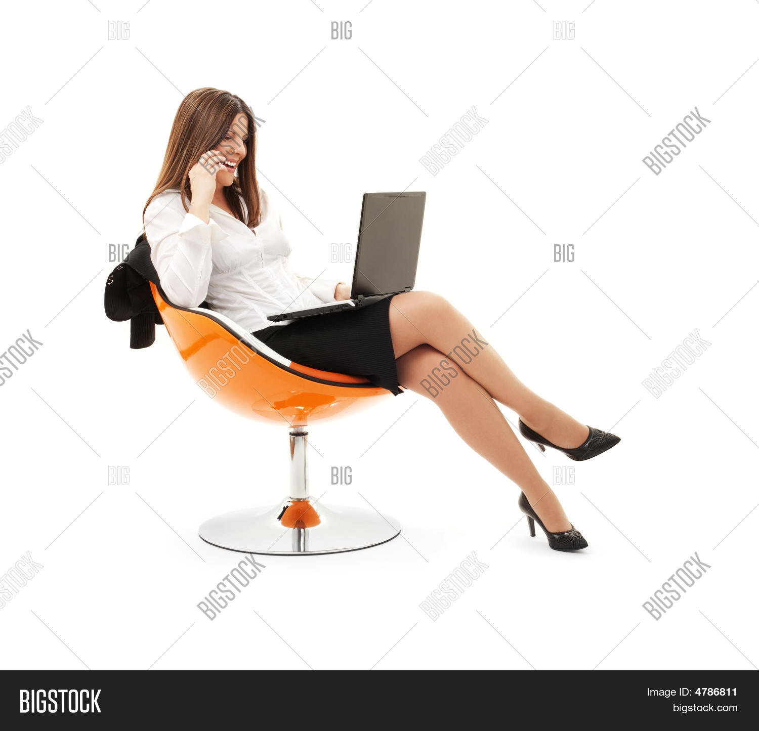 Businesswoman Chair Image & Photo (Free Trial) Bigstock