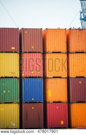 Shipping Containers Stacked