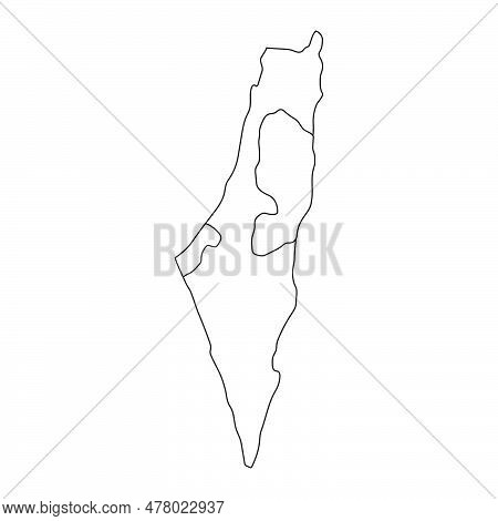 Israel Map Vector Highly Detailed Vector & Photo (Free Trial) | Bigstock