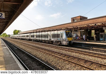 Royal Leamington Spa, Uk - June 11, 2022: Leamington Spa Train Station In Royal Leamington Spa In A 