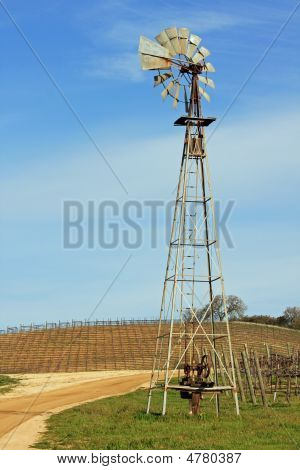 Working windmill in the American West
