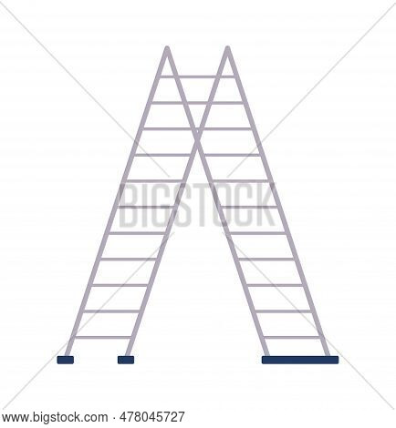 Construction Ladder Concept. Construction And Repair. Rennovation. Builders And Repairmans Equipment