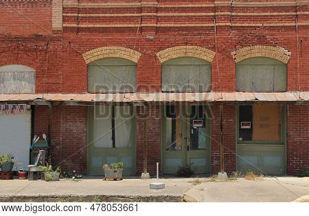 Historic Building Detail Located In Downtown Granger Tx