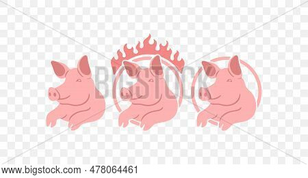 Pig, Piggy, Piglet, Piggie, Pigling, Swine And Farrow, Graphic Design. Animal, Pet, Animal Husbandry
