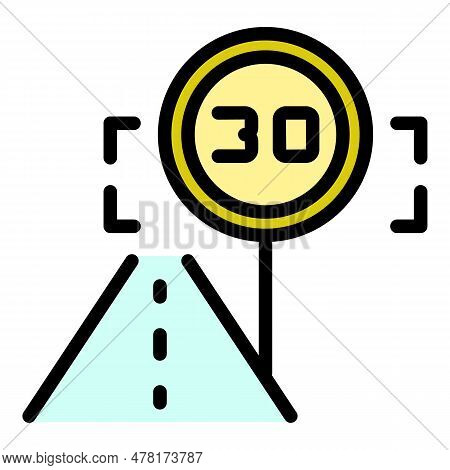 Driverless Car Icon. Outline Driverless Car Vector Icon For Web Design Isolated On White Background 