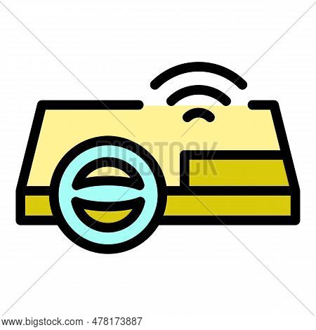 Autonomous Steering Wheel Icon. Outline Autonomous Steering Wheel Vector Icon For Web Design Isolate