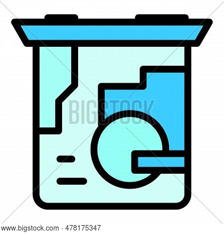 Laptop Processor Icon. Outline Laptop Processor Vector Icon For Web Design Isolated On White Backgro