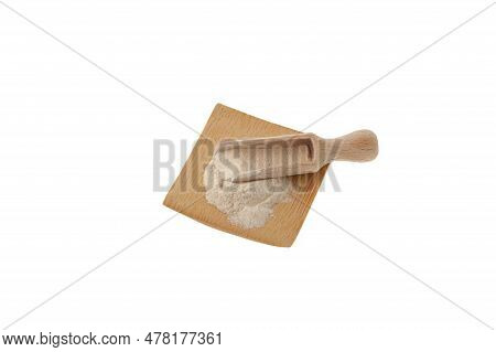Xanthan Gum Powder.  Food Additive E415. Used In Food Industry And Cosmetics. Effective Water Bindin