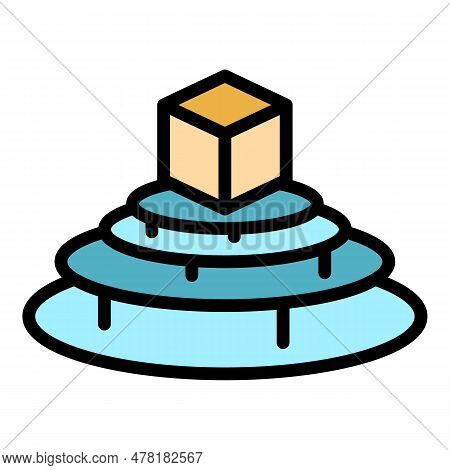 Video Hologram Projection Icon. Outline Video Hologram Projection Vector Icon For Web Design Isolate