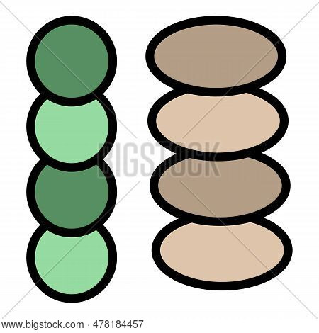 Lentil Icon. Outline Lentil Vector Icon For Web Design Isolated On White Background Color Flat