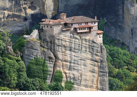 Holy Monastery Of Varlaam At The Complex Of Meteora Monasteries In Greece