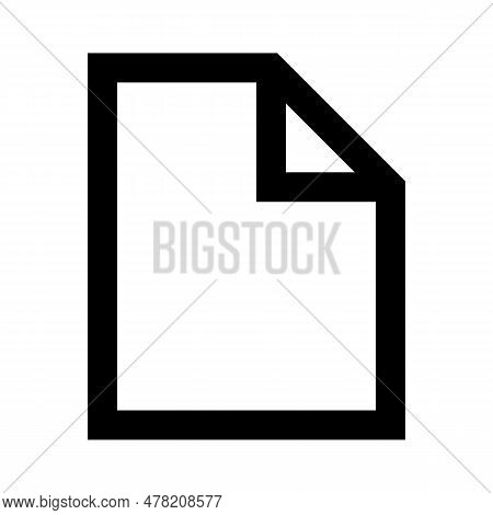 Simple Memo Icon. Documentation Icon. Editable Vector.